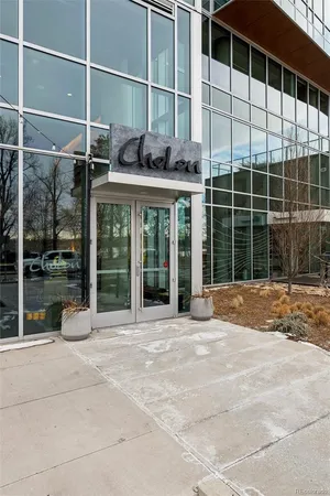 a view of a house with a large window