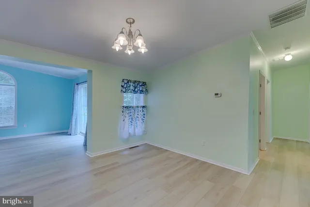 a view of an empty room