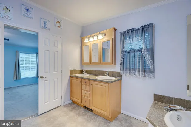 a view of a balcony with wooden floor