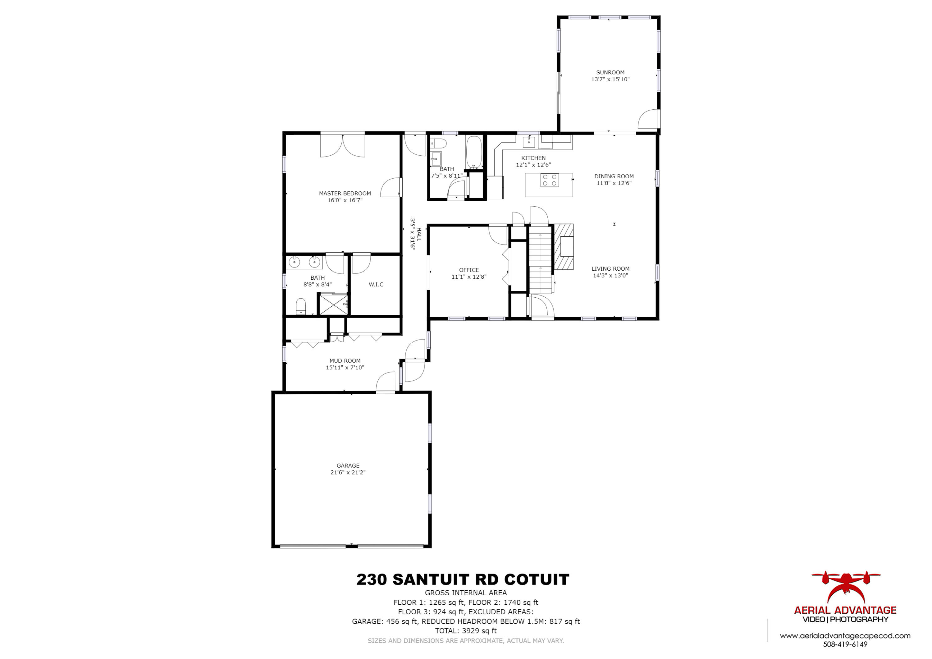 230 Santuit Road Cotuit, MA 02635 - Photo 36 of 46 a picture of a floor plan