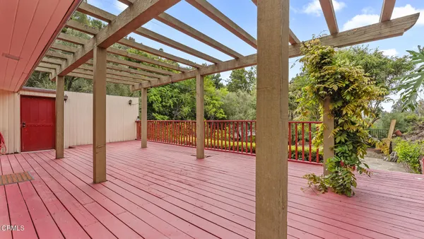 a view of porch with seating space