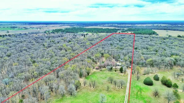 a view of a lush green field