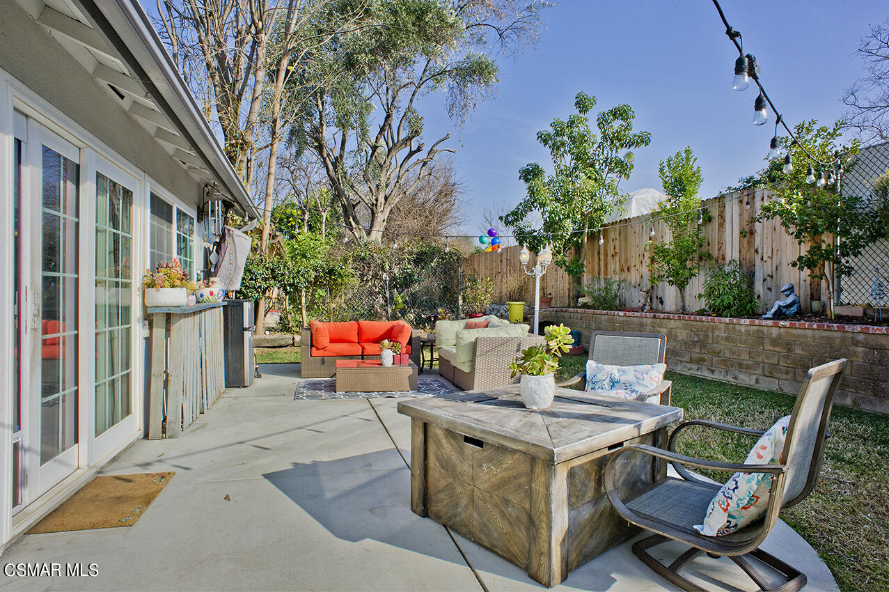 2386 Fitzgerald Road Simi Valley, CA 93065 - Photo 22 of 28 a view of a backyard with sitting area
