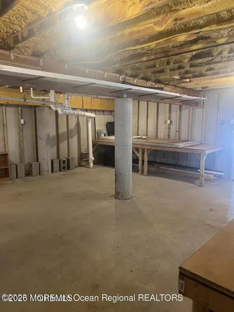 a view of a refrigerator in a room