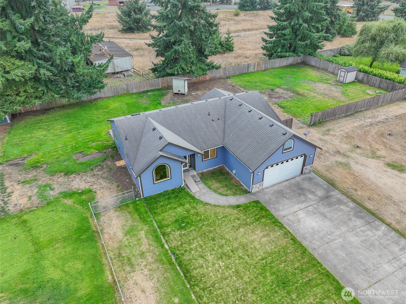 7245 185th Lane Southwest Rochester, WA 98579 - Photo 24 of 29 an aerial view of a house