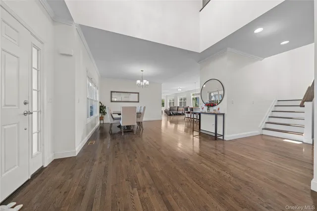 a view of livingroom with furniture and wooden floor