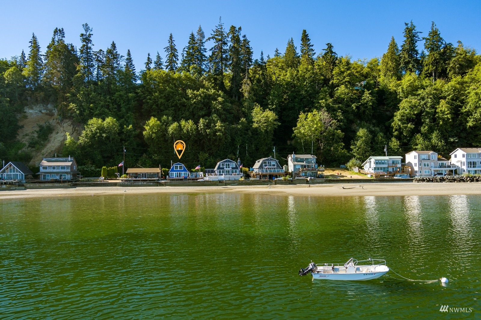 2139 Eastpoint Drive Langley, WA 98260 - Photo 39 of 40 a view of a lake with a house swimming pool and outdoor space
