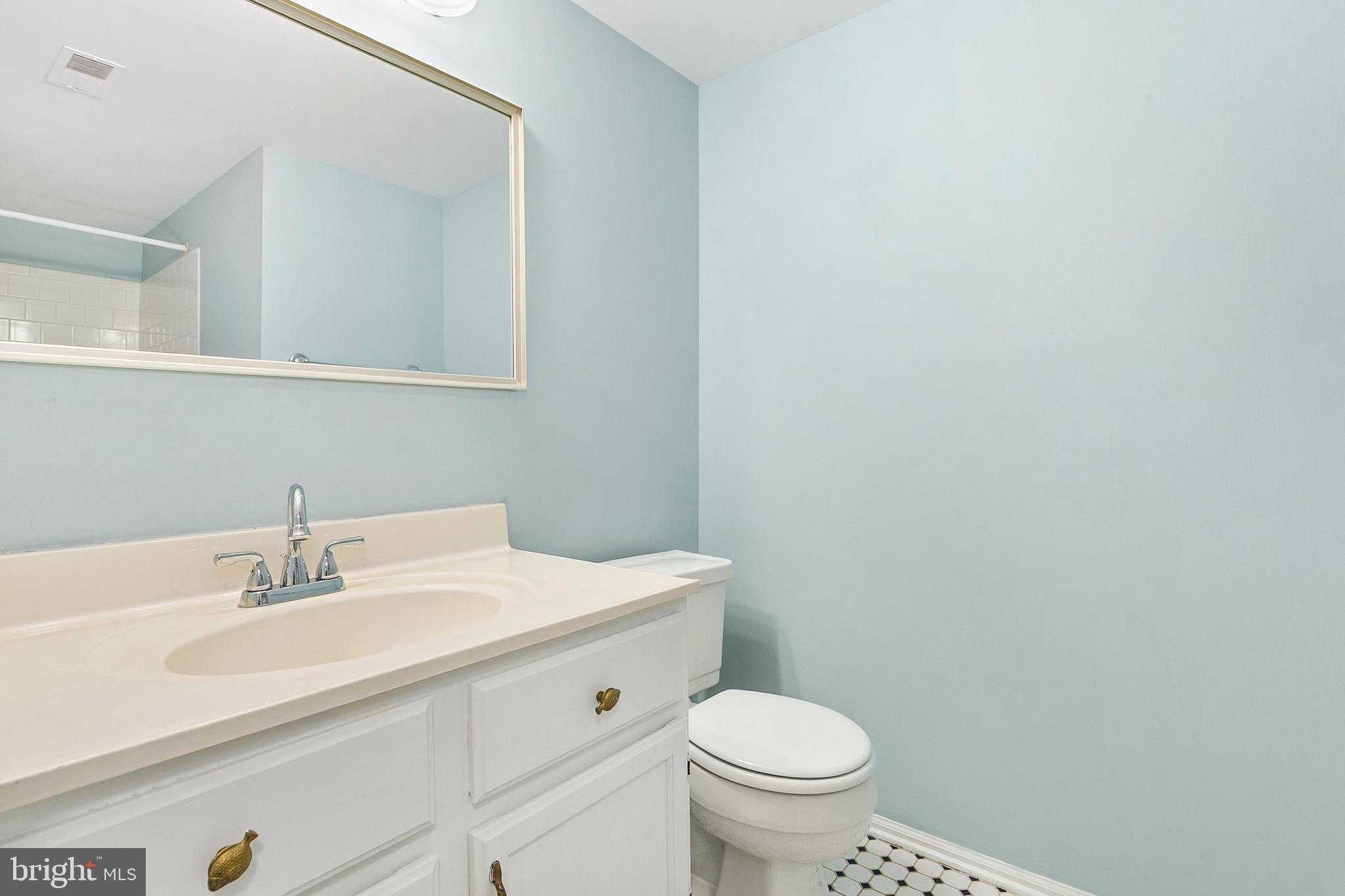 4762 Leyden Way Ellicott City, MD 21042 - Photo 35 of 58 a bathroom with a sink toilet and a mirror