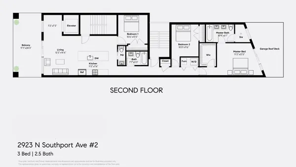 $1,150,000 | 2923 North Southport Avenue, Unit 2, Chicago, IL 60657