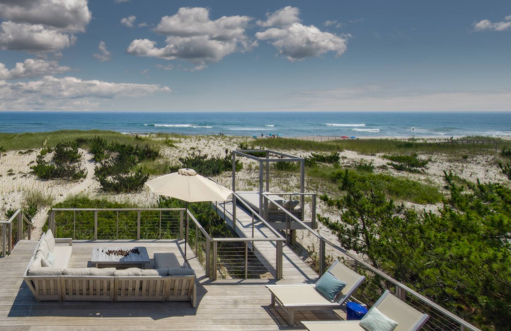 615 Dune Road Westhampton, NY 11978 - Photo 4 of 29 a view of a terrace with sky view