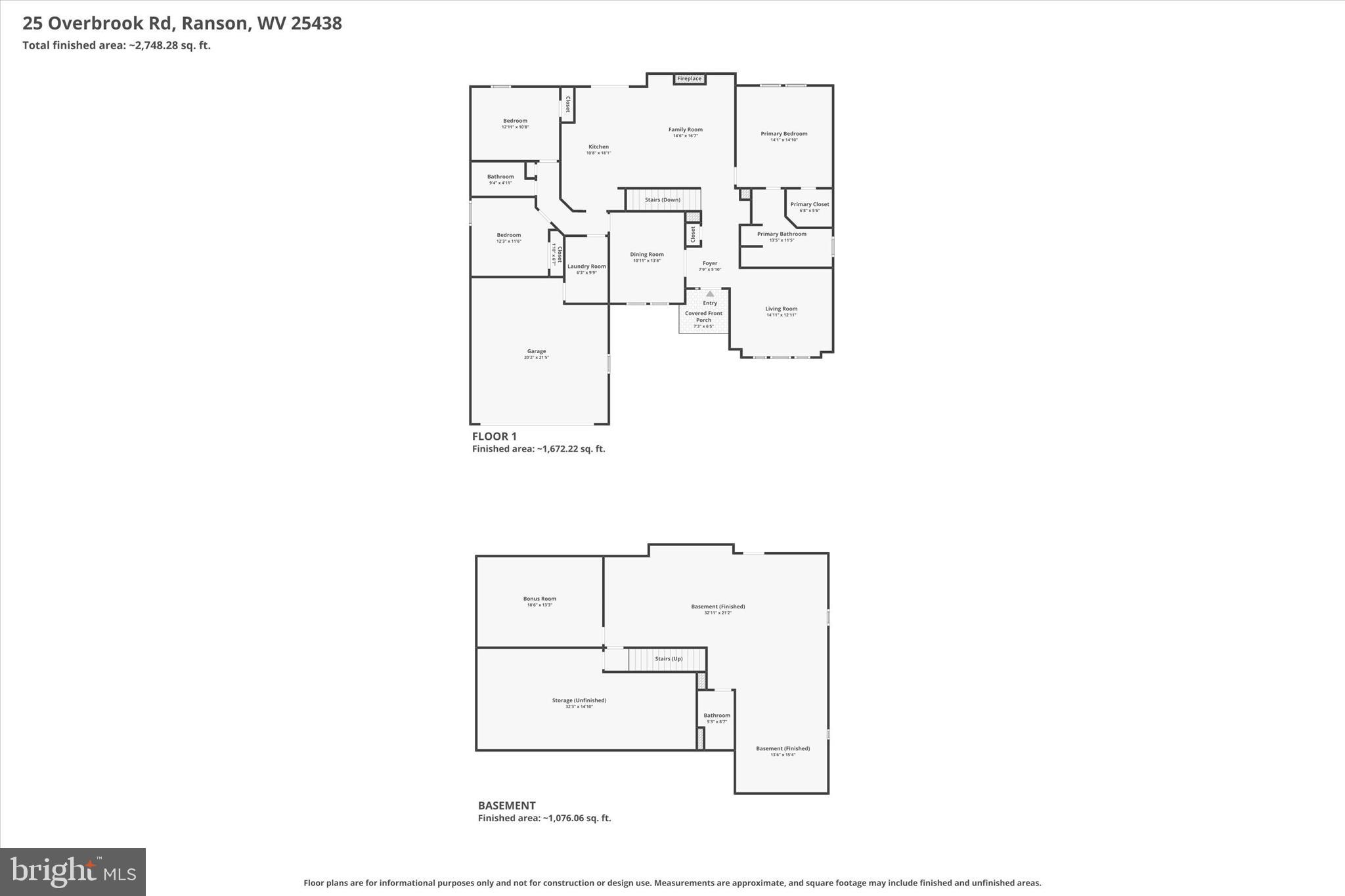 25 Overbrook Road Ranson, WV 25438 - Photo 83 of 83 Combined Floor Plans
