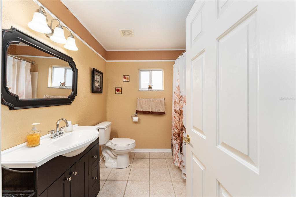9910 Southeast 138th Loop Summerfield, FL 34491 - Photo 31 of 69 a bathroom with a sink a toilet and a mirror