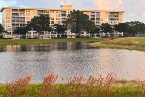 a view of a swimming pool and outdoor space