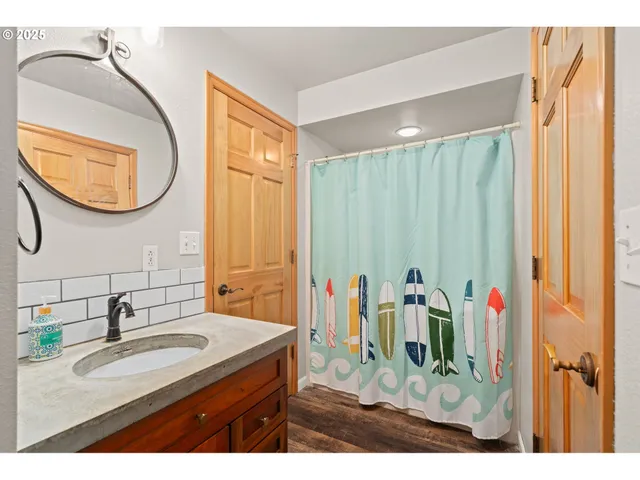 a view of a room with racks