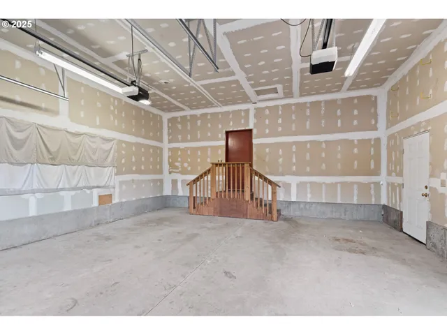 a view of balcony with wooden floor