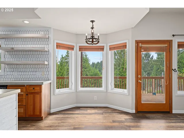 a view of an entryway with a window