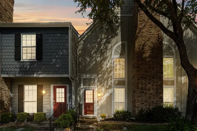 a front view of a house