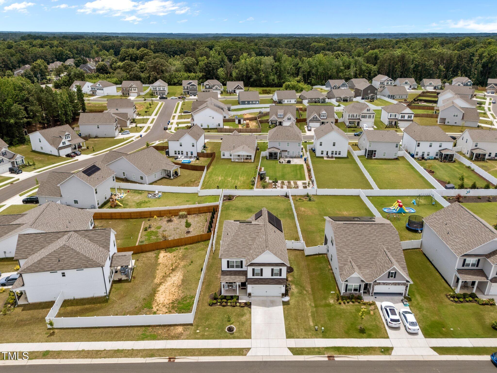 3613 Cross Timber Lane Raleigh, NC 27603 - Photo 31 of 33 an aerial view of residential houses with outdoor space