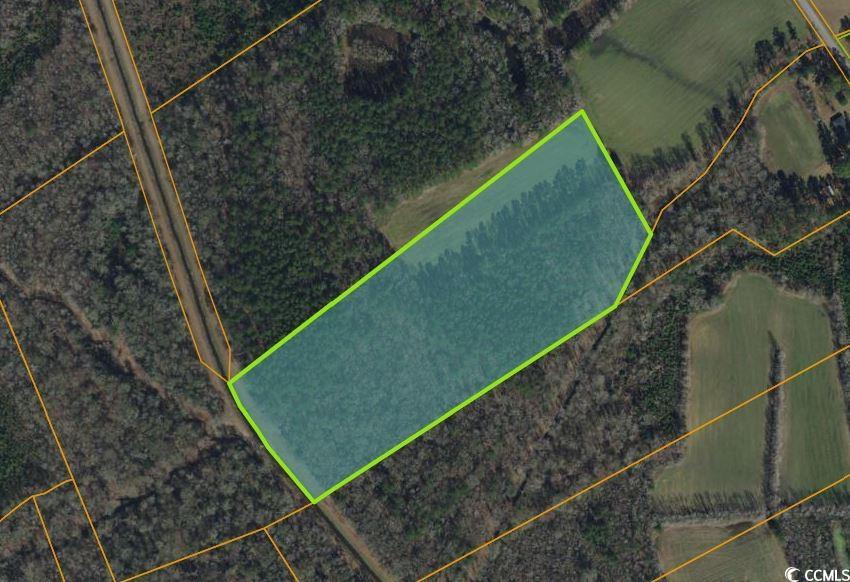Tbd Myrtle W Drive Loris, SC 29569 - Photo 2 of 12 Aerial view of property's location featuring property boundaries highlighted