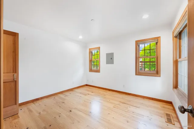 wooden floor in an empty room