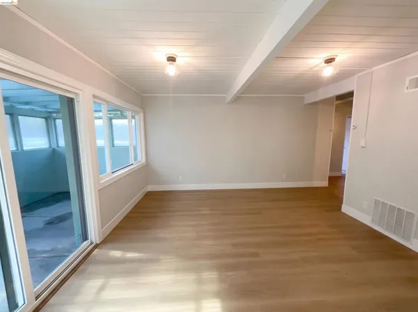 a view of an empty room