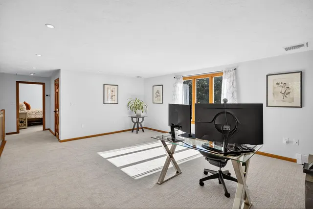 a flower plants in front of a building