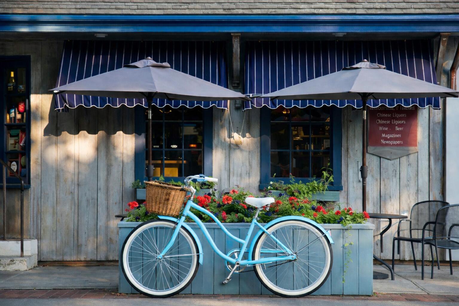 121 Streeter Hill Road North Falmouth, MA 02556 - Photo 59 of 65 Bicycle and flowers in front of store