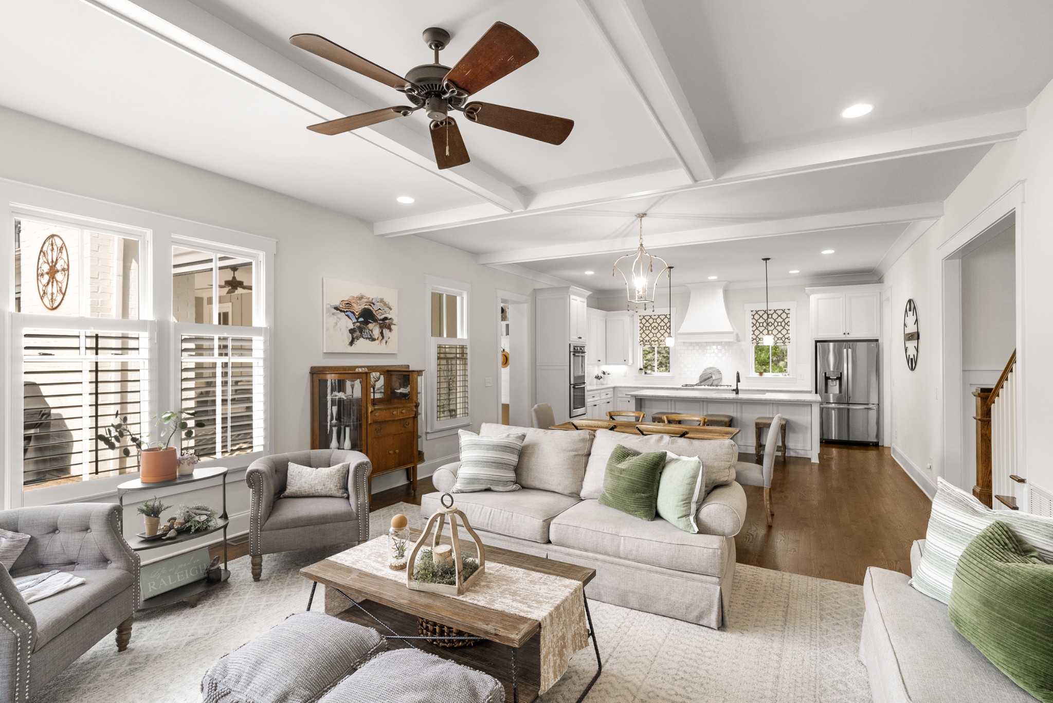 412 Boyd Mill Avenue Franklin, TN 37064 - Photo 20 of 53 a living room with furniture fireplace and a large window