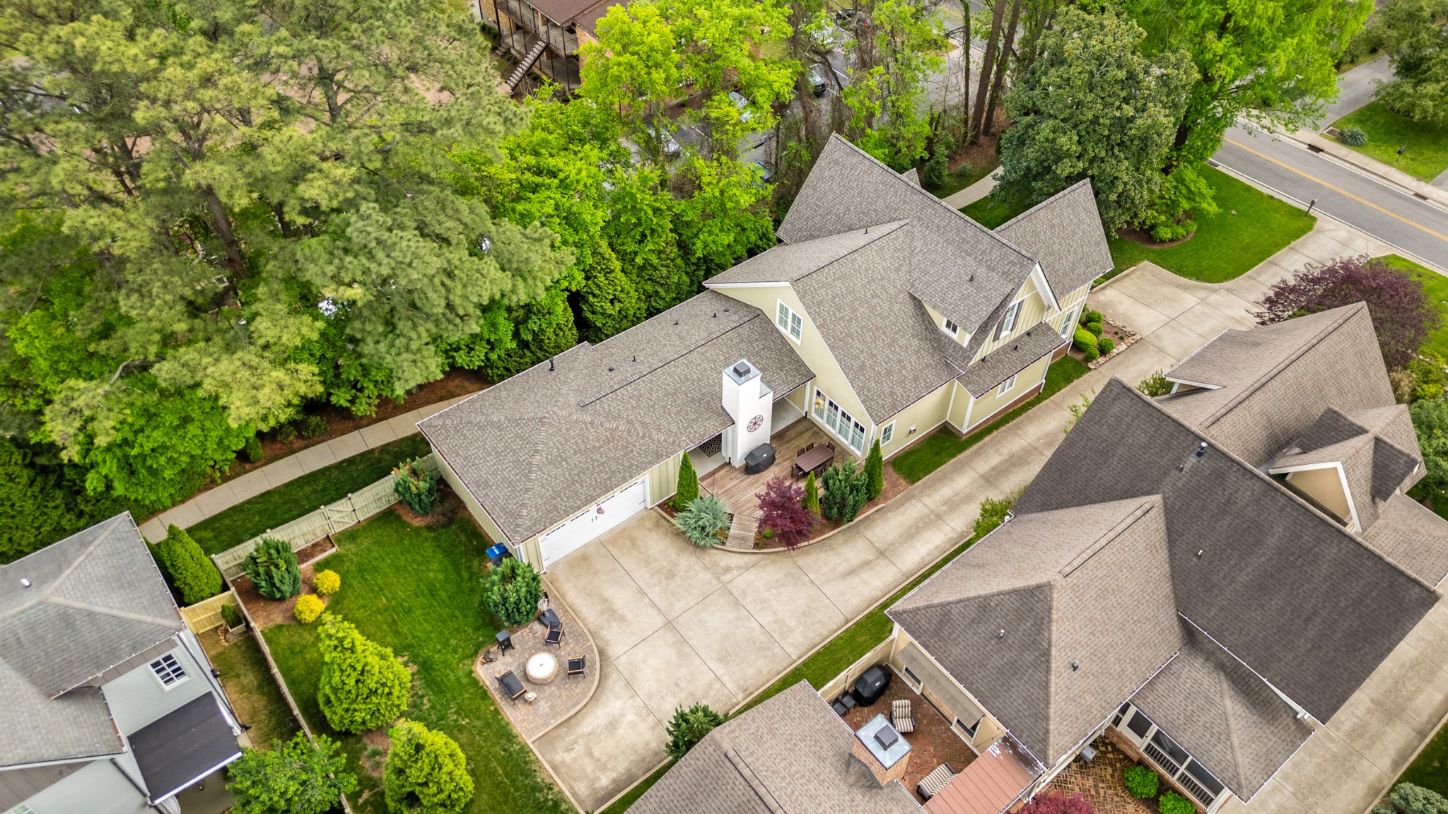 412 Boyd Mill Avenue Franklin, TN 37064 - Photo 49 of 53 an aerial view of house with yard