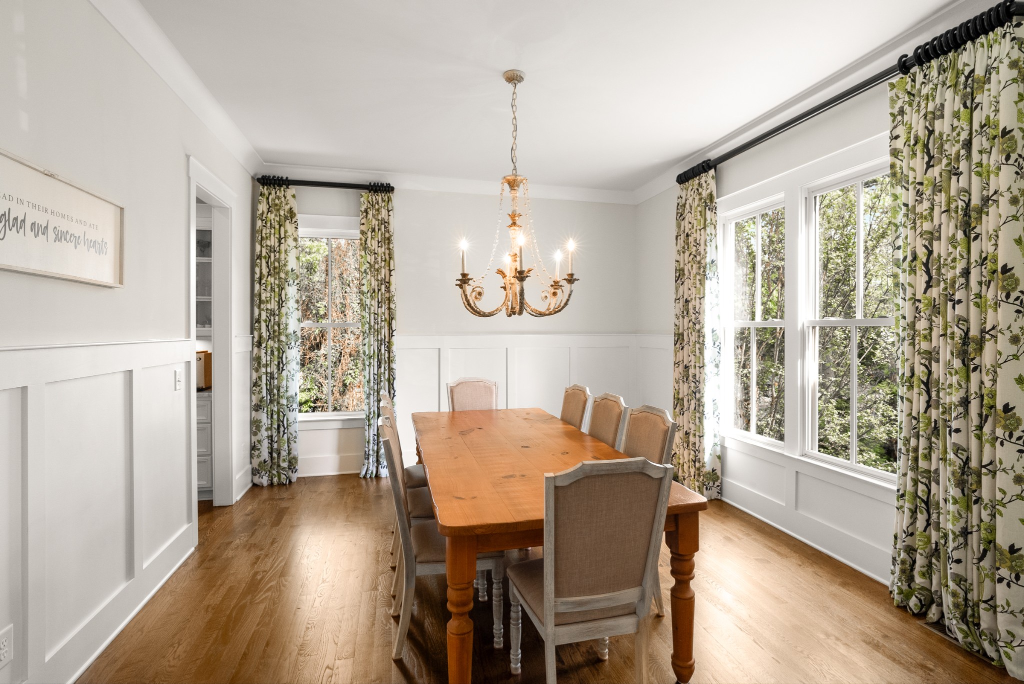 412 Boyd Mill Avenue Franklin, TN 37064 - Photo 9 of 53 a view of a dining room with furniture window and wooden floor