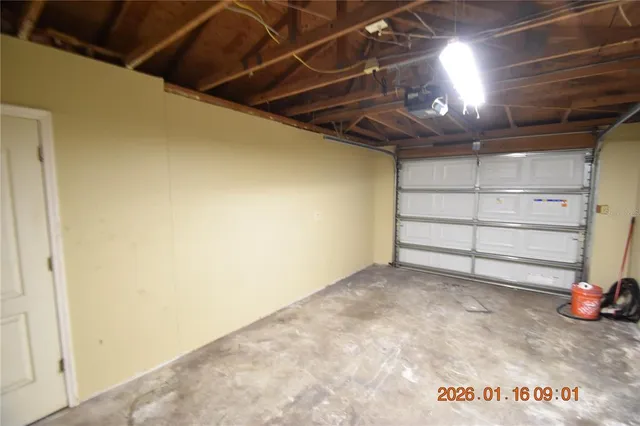 a view of a room with storage