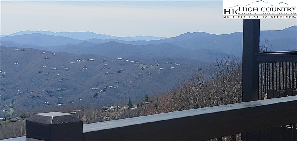 72 Sunset Strip Beech Mountain, NC 28604 - Photo 7 of 18 a view of a terrace with a bench