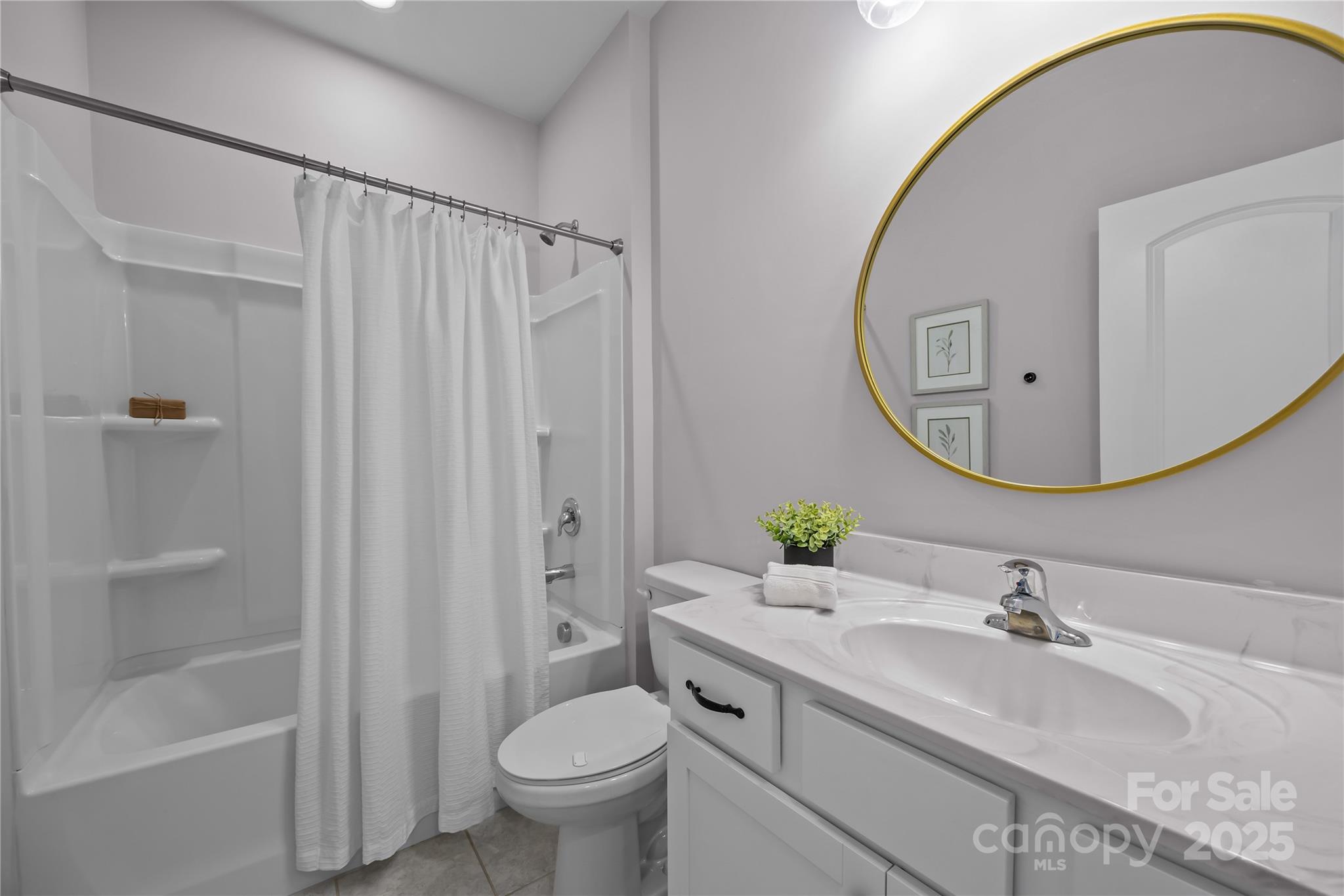 16124 Fieldstone Trace Charlotte, NC 28278 - Photo 17 of 45 a bathroom with a granite countertop sink toilet and shower