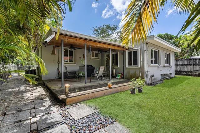 a view of a house with a patio