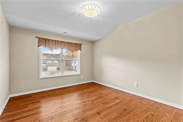 a view of an empty room