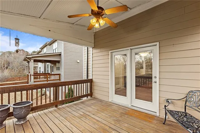 a view of an empty room with stairs