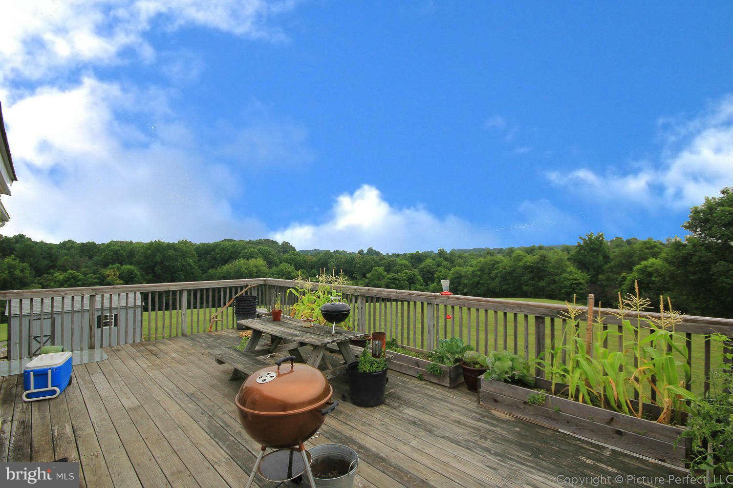 13132 Jesse Smith Road Mount Airy, MD 21771 - Photo 18 of 30 a view of a balcony with chair and wooden floor