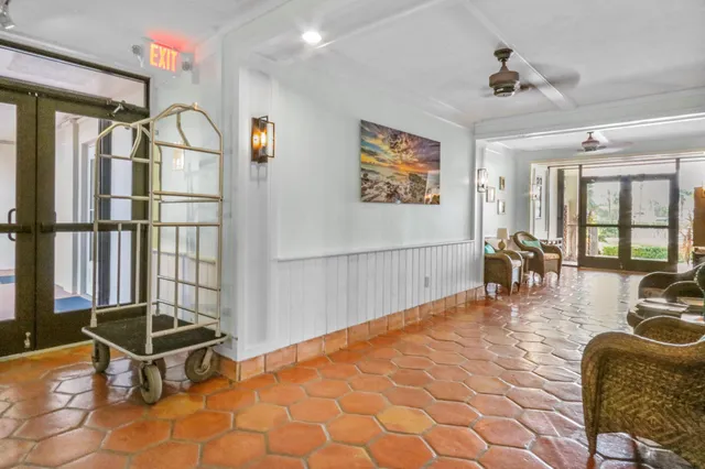 a view of an bike garage