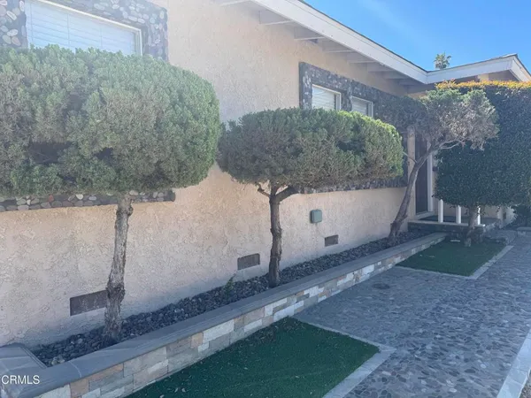 a front view of a house