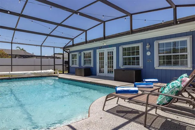 a outdoor space with furniture