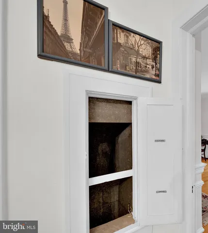 a close view of a fireplace