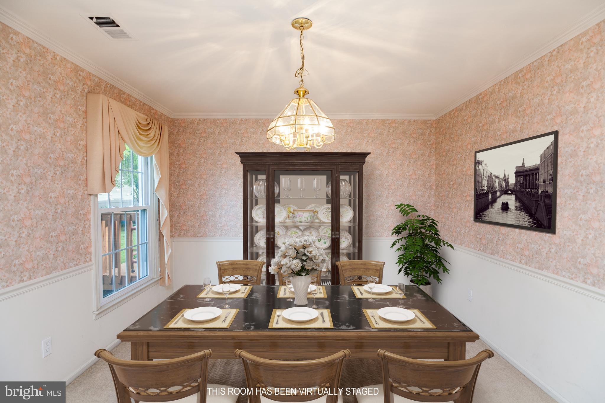 5890 Hudson Road Bensalem, PA 19020 - Photo 10 of 49 Virtually Staged Dining Room