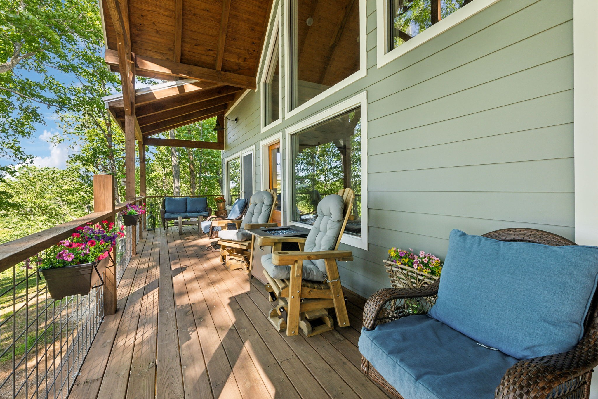 1606 Nosegay Road White Bluff, TN 37187 - Photo 73 of 88 a view of balcony with chairs and wooden fence