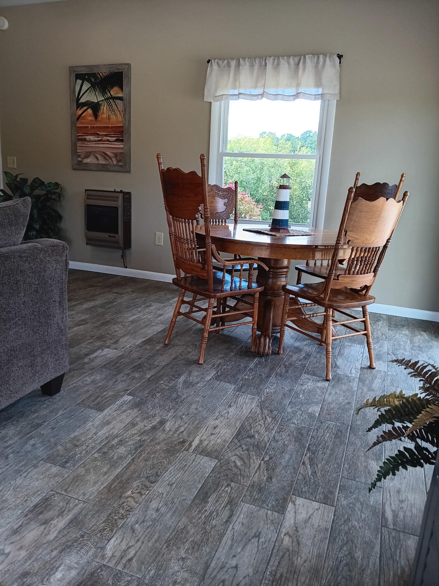 6000 Ferrum Mountain Road Callaway, VA 24067 - Photo 30 of 58 a view of a dining room with furniture window and outside view