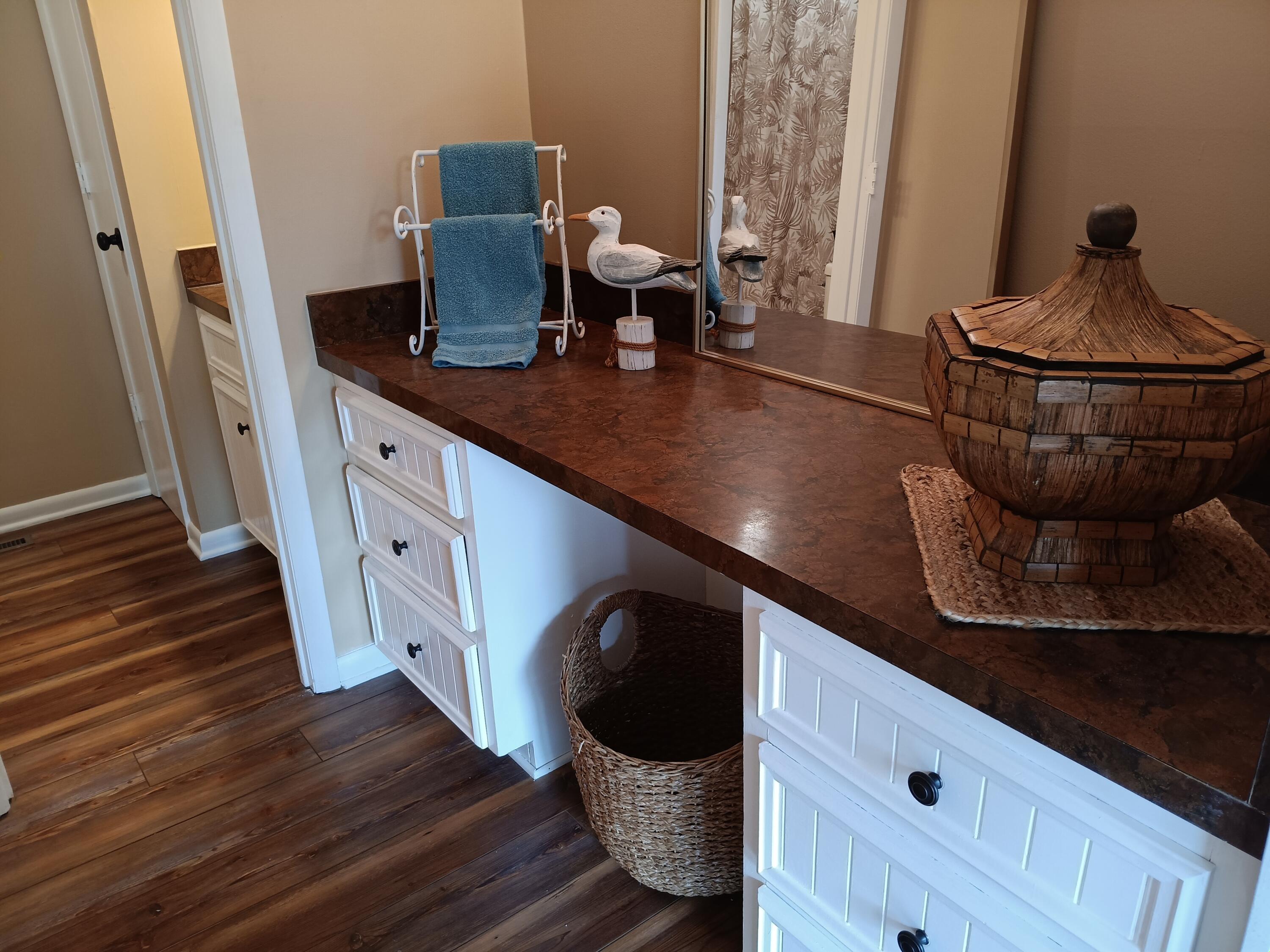 6000 Ferrum Mountain Road Callaway, VA 24067 - Photo 40 of 58 a view of a kitchen area with furniture and wooden floor