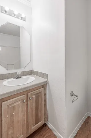 a view of a backyard with a trees