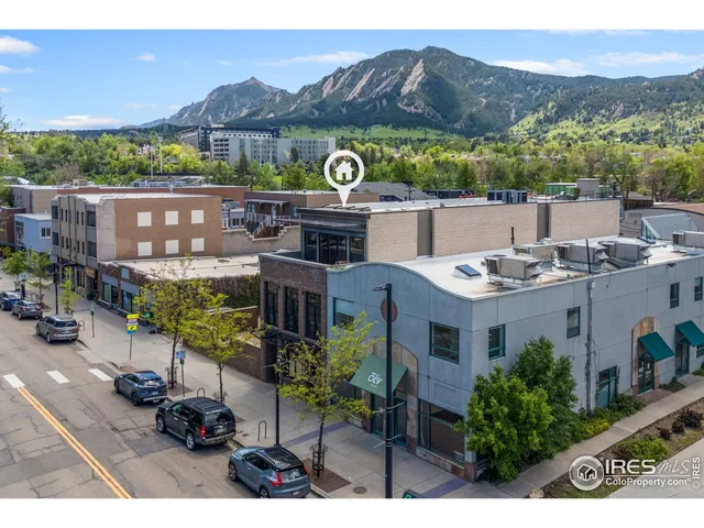 an aerial view of a house with a garden and lake view