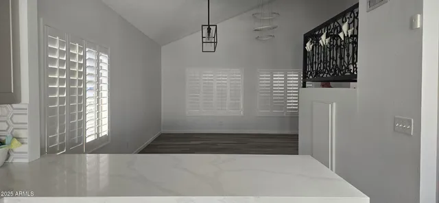 a view of an entryway door