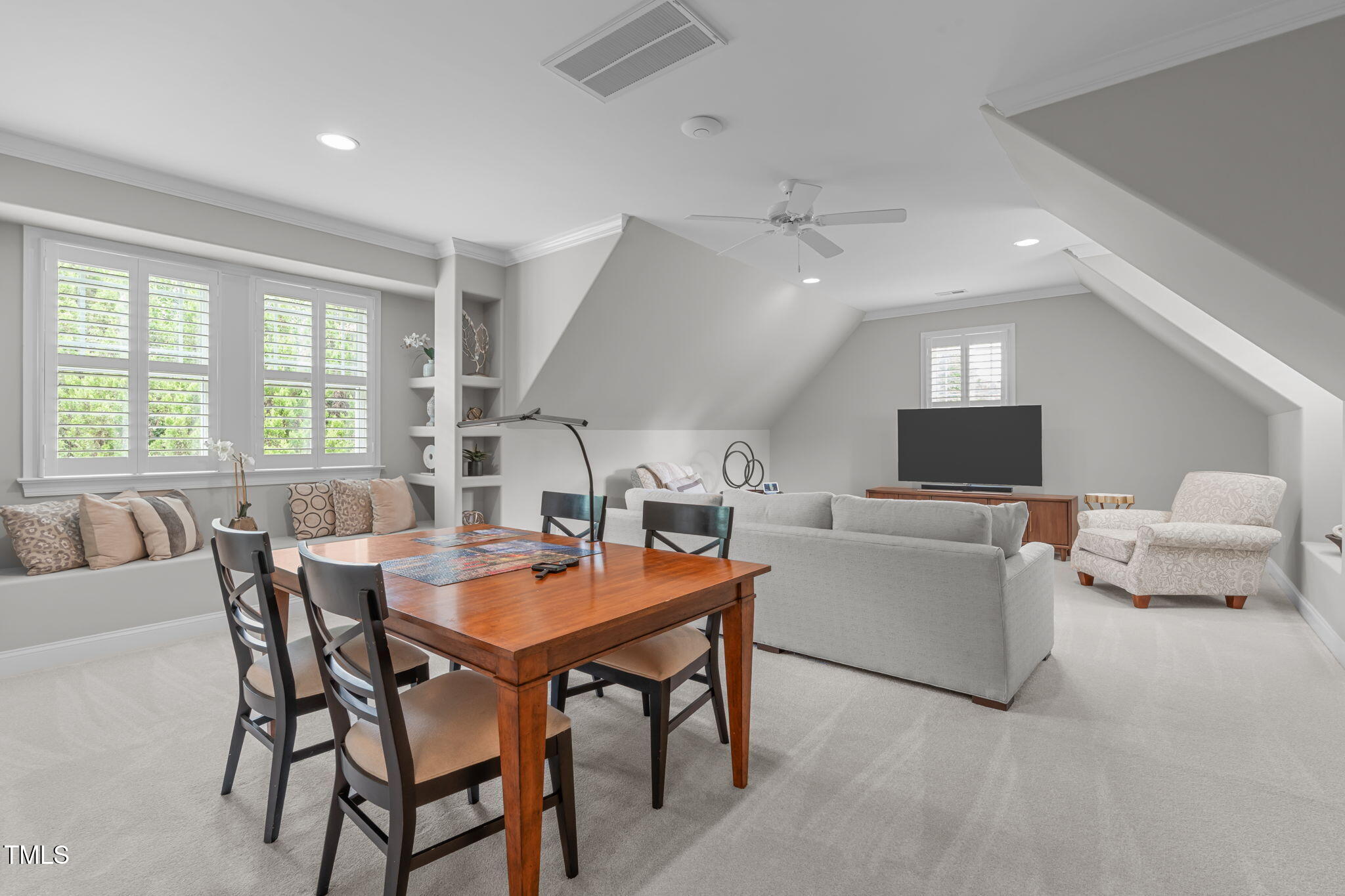 2612 Shadow Hills Court Raleigh, NC 27612 - Photo 40 of 63 a dining room with furniture and window