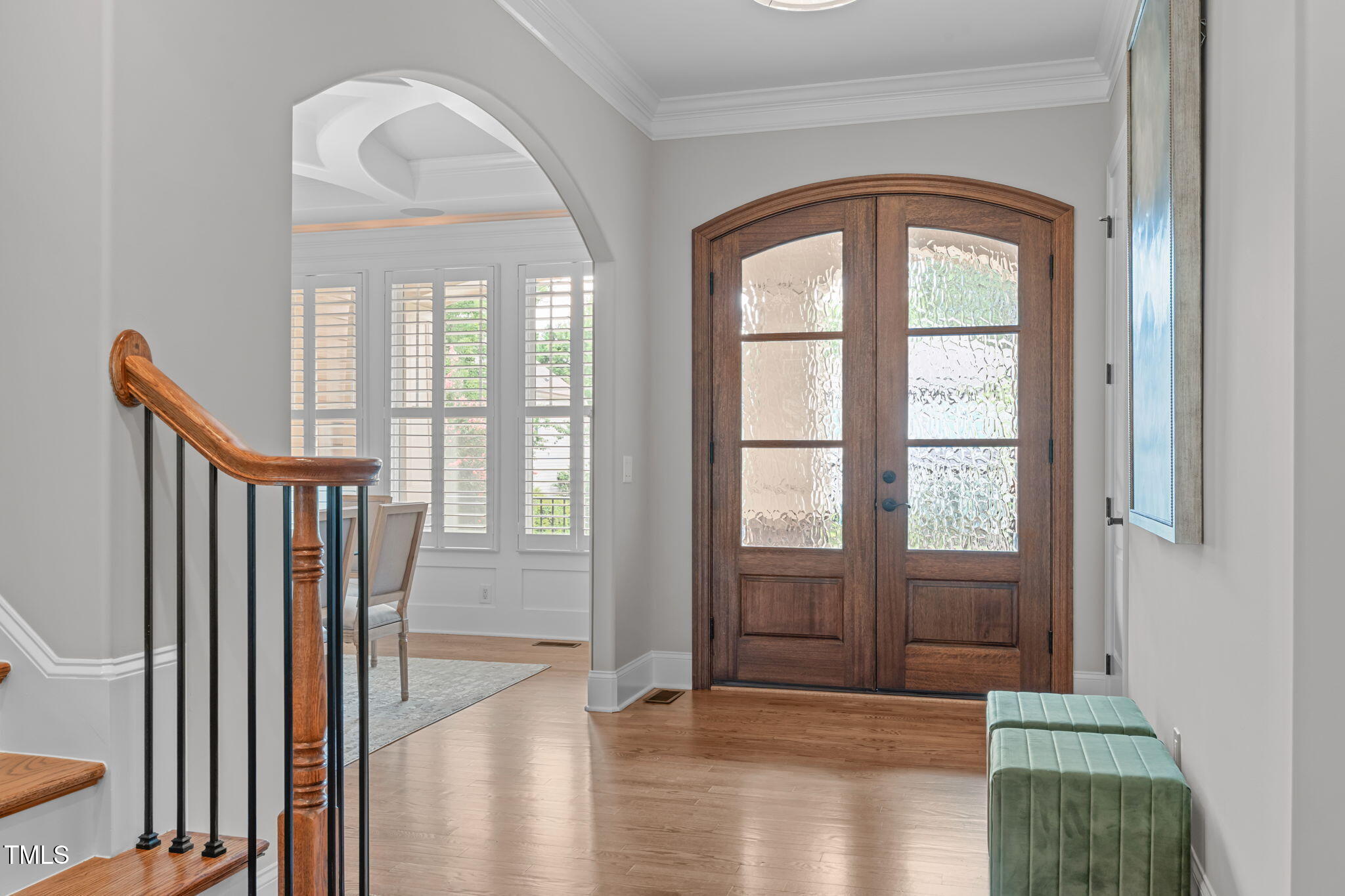 2612 Shadow Hills Court Raleigh, NC 27612 - Photo 5 of 63 a view of entryway with wooden floor